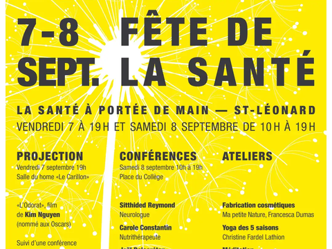 Affiche fête de la santé